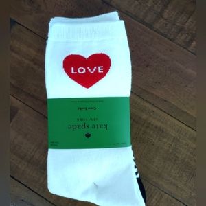 Kate Spade True Love Valentine socks NEW trio
